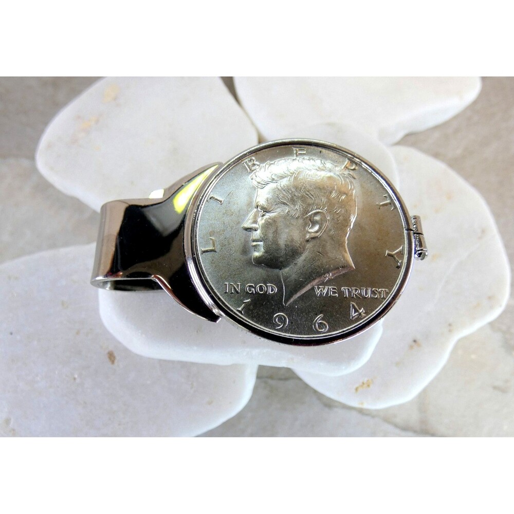 VTG 1964 Kennedy Half Dollar Money Clip